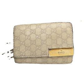 Borsa in pelle bianca Gucci GG Blooms