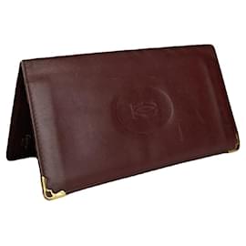 Borsa in pelle verniciata bordeaux di Cartier