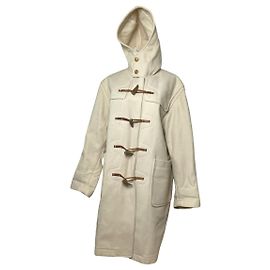 Abrigo trench de lana beige de Dior