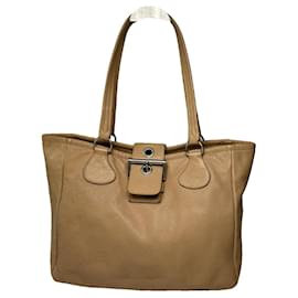 Prada Bibliothèque braune Lederhandtasche