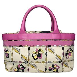 Borsa in pelle multicolore Emilio Pucci