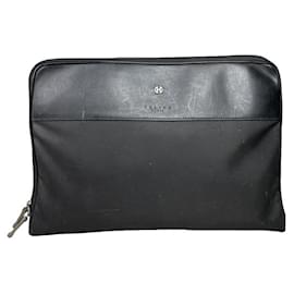 Céline Celine Trio Black Leather Clutch Bag