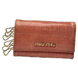 Borsa in pelle arancione Miu Miu