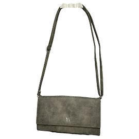 Y'S Borsa in suede grigia Y