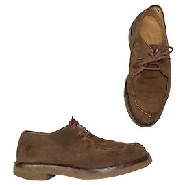 Giorgio Armani Scarpe in Pelle Marrone con Lacci
