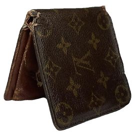 Braune Lederhandtasche von Louis Vuitton