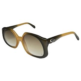 Gafas de sol de plástico amarillo Dior