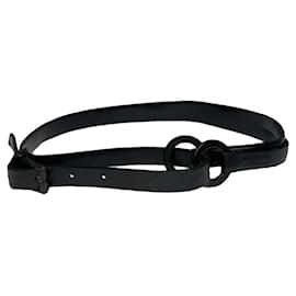 Gucci schwarze Leder-Gürtel