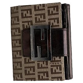 Fendi Baguette braune Lederbörse