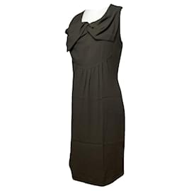 Abito in seta khaki Givenchy