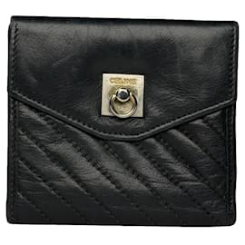 Fazzoletto di Seta Nero Celine Altro - Céline