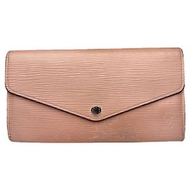 Portafoglio in pelle rosa Louis Vuitton Twist