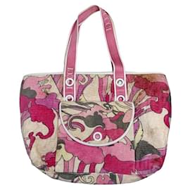 Borsa in lana rosa Emilio Pucci