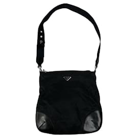 Bolso de mano Prada Re-Edition 2000 Double Zip de poliéster negro