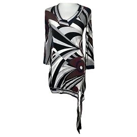 Schwarzes Baumwollkleid von Emilio Pucci