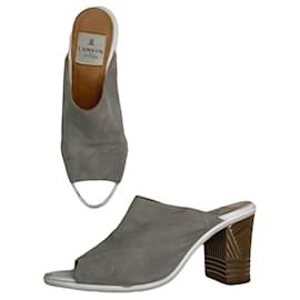 Tacco in pelle nera Lanvin