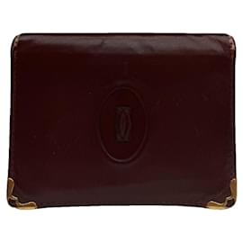 Burgunderledertasche von Cartier