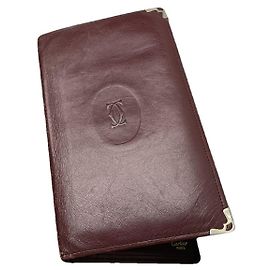 Cartier Bordeaux Lackleder Tasche