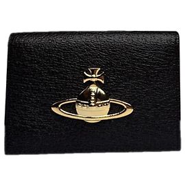 Borsa in pelle nera Vivienne Westwood