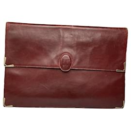 Clutch in pelle bordeaux Cartier