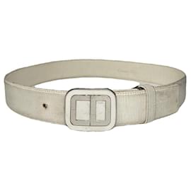 Dior Saddle Gürtel aus weißem Leder
