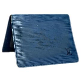 Borsa in pelle blu Louis Vuitton