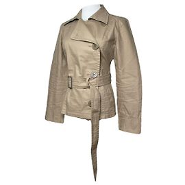 Abrigo trench de algodón beige Kensington de Burberry
