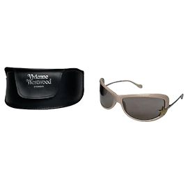 Occhiali da sole in plastica rosa Vivienne Westwood