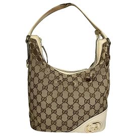 Gucci Jackie 1961 Beiger Baumwollhandtasche