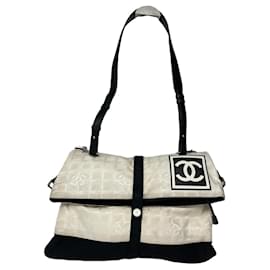 Borsa a mano in poliestere bianco Chanel