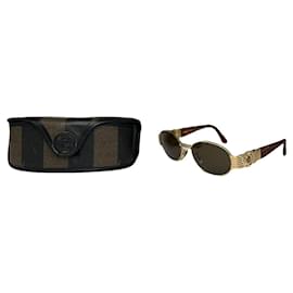 Fendi Gold-Metall Sonnenbrille