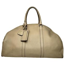 Prada Promenade Beige Leather Travel Bag