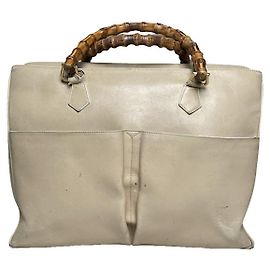 Borsa a mano in pelle beige Gucci Diana