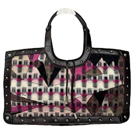 Borsa in pelle nera Emilio Pucci