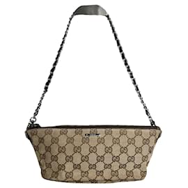 Borsa a mano in tessuto beige Gucci Jackie Vintage