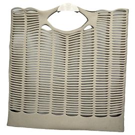 Borsa a mano in cotone beige Issey Miyake