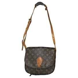 Borsa a mano in pelle marrone Chantilly di Louis Vuitton