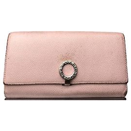 Bulgari Bvlgari Serpenti Geldbörse aus rosa Leder
