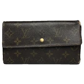 Louis Vuitton Emilie Brown Leather Wallet
