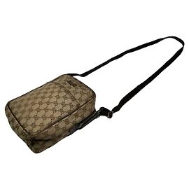 Borsa a mano in cotone beige Gucci Jackie Vintage