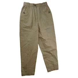 Pantalón de algodón beige Dior