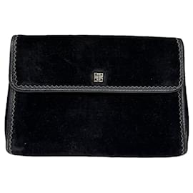 Clutch in pelle nera Bow Cut di Givenchy
