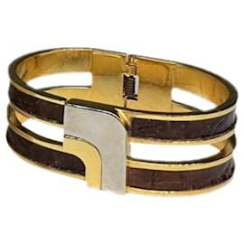 Bracciale in acciaio dorato Loewe Twist