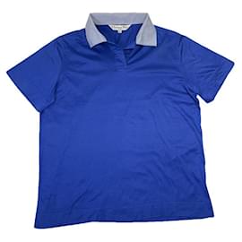 Christian Dior Polo de algodón azul Dior Homme