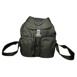 Prada Green Polyester Backpack