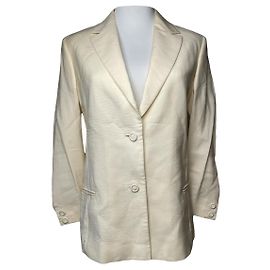 Beige Wolljacke von Gianni Versace
