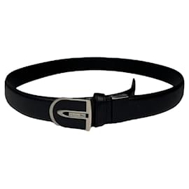 Cintura in pelle nera Dior