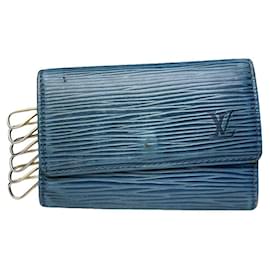 Louis Vuitton Lockme Blue Leather Purse