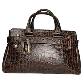 Autre Marque Borsa in pelle marrone Samantha Thavasa