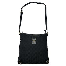 Borsa a mano in pelle nera Gucci Jackie Vintage